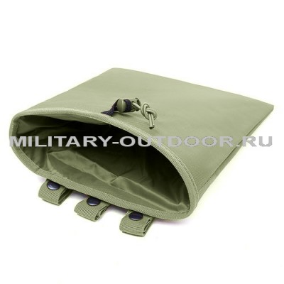 Anbison Magazine Recycling Large Pouch Olive